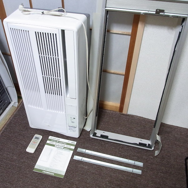 KOIZUMI 窓用エアコン コイズミ ウィンドエアコン リモコン付き - エアコン