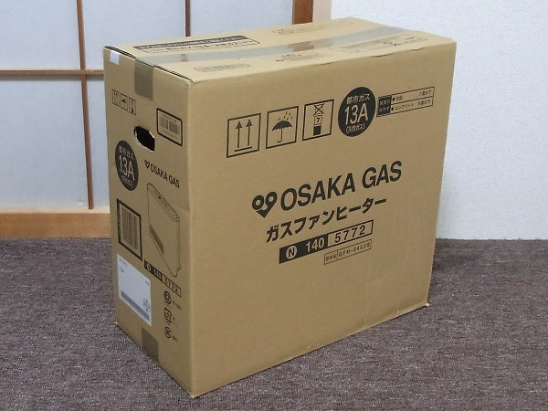 冬支度！未使用、未開封　製大阪ガス　都市ガスファンヒーター　N140 5772