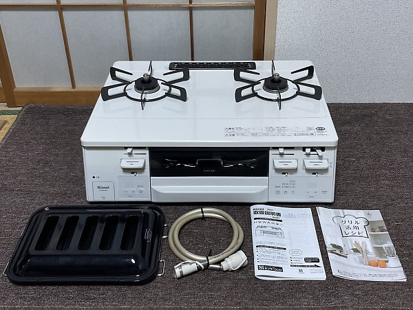 リンナイ グリル付きガステーブル HOWARO (ホワロ) ET66WH4RG-WR (2023年製)を出張買取しました！